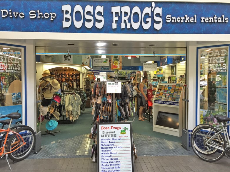 Lahaina Snorkel Rentals - Cannery Mall Boss Frog's Store
