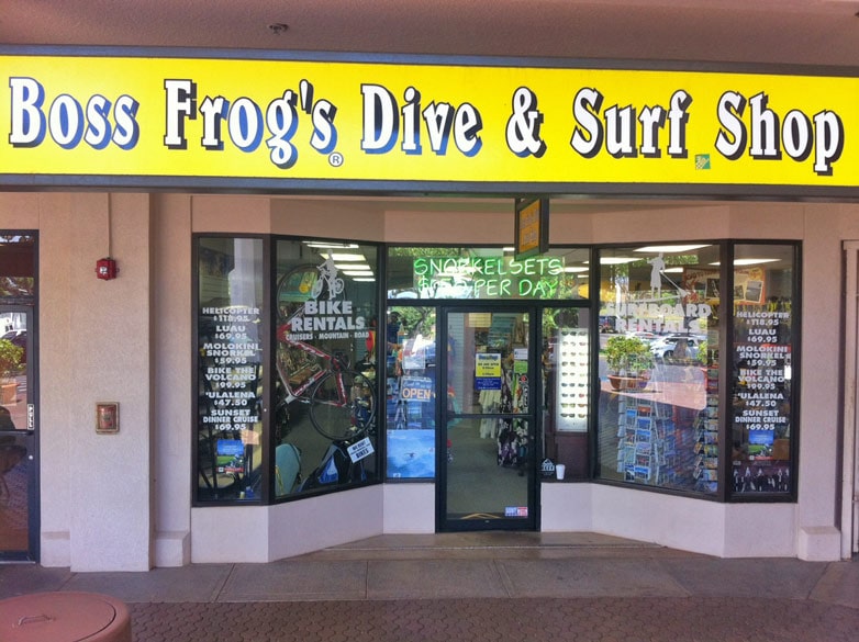 Napili Snorkel Rentals Boss Frog's Store